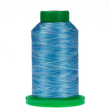 9605 Ocean Variegated 40wt Isacord Thread 1000m - Nebraska Quilt Company - NT260089
