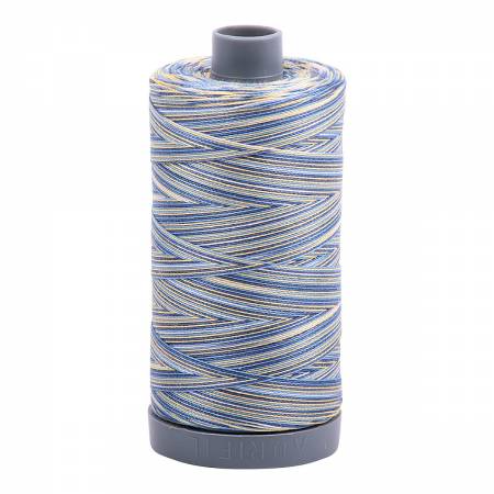 4649 Aurifil 100% Cotton 28wt Lemon Blueberry