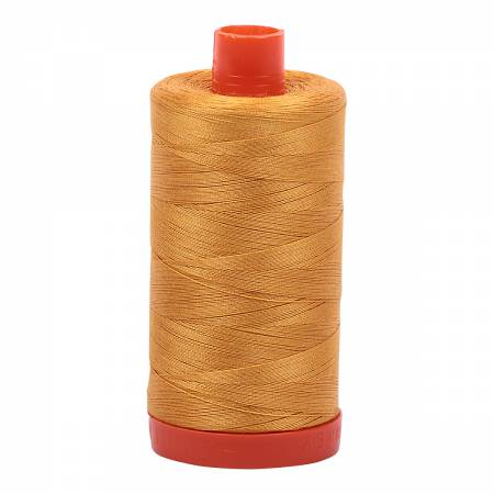 2140 Aurifil 100% Cotton 50wt Orange Mustard