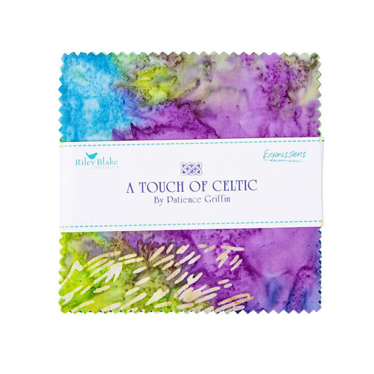 A Touch of Celtic 5" Squares 42 Pieces Multi - Nebraska Quilt Company - A Touch of Celtic 5" Squares 42 Pieces Multi