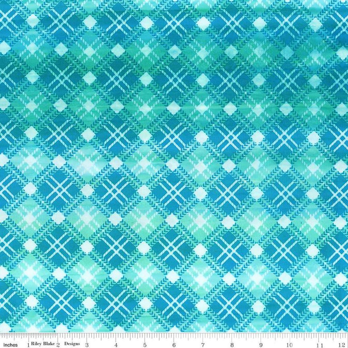 A Touch of Celtic Aquamarine Plaid - BT23260 - 274 - Riley Blake Designs - Nebraska Quilt Company - A Touch of Celtic Aquamarine Plaid - BT23260 - 274 - Riley Blake Designs