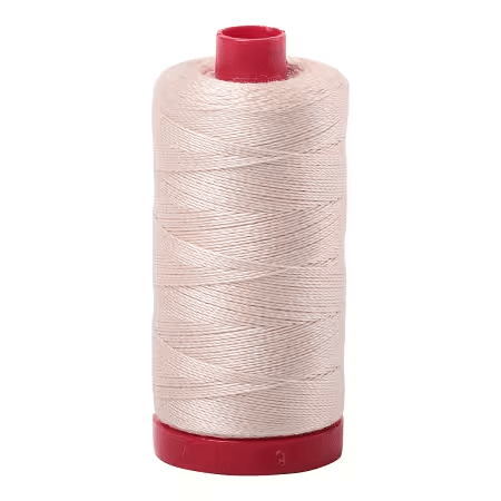 A100122000 Light Sand 12wt Aurifil Thread 356yds - Nebraska Quilt Company - NT260005