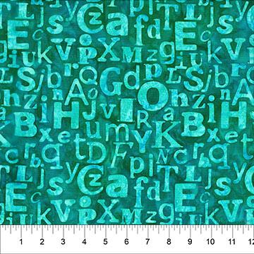 Abstraction Alpha Dark Teal - 83810 - 64 - Banyan Batiks Studio - Nebraska Quilt Company - F261136