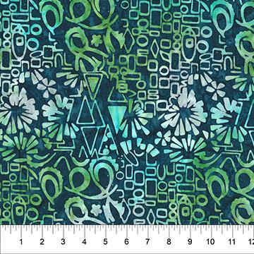 Abstraction Collage Abstract Midnight Blue - 83811 - 49 - Banyan Batiks Studio - Nebraska Quilt Company - F261148