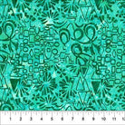 Abstraction Collage Abstract Turquoise - 83811 - 62 - Banyan Batiks Studio - Nebraska Quilt Company - F261150