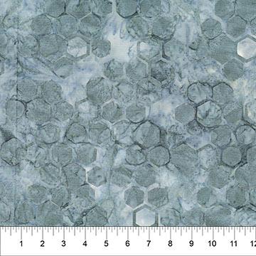 Abstraction Hexies Charcoal - 83813 - 94 - Banyan Batiks Studio - Nebraska Quilt Company - F261140