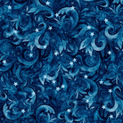 All American Snowman Swirls Navy - 2600 32048 N 15O - QT Fabrics - Nebraska Quilt Company - F261522