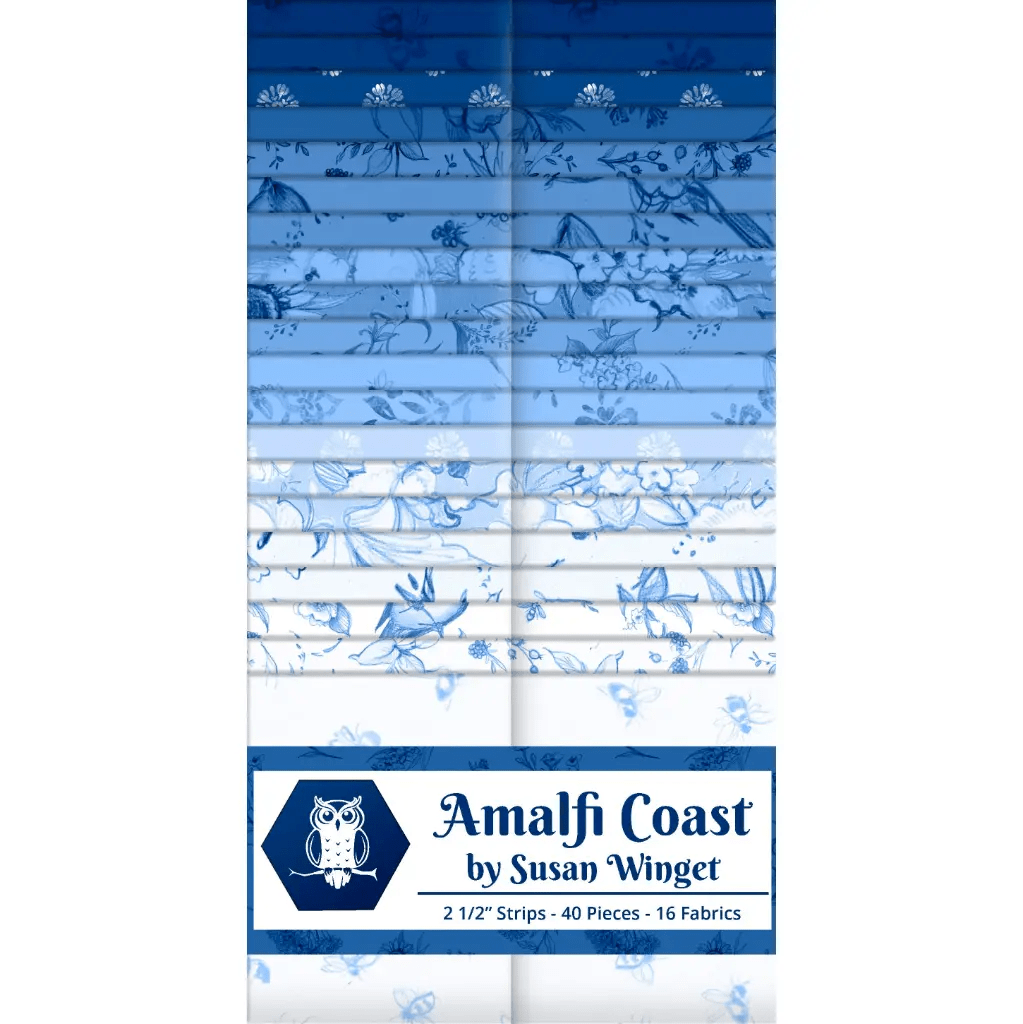 Amalfi Coast 2.5" Strips Multi 40 Pieces - Nebraska Quilt Company - PC260074