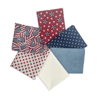 America 250 Years Fat Quarter Bundle Red White Blue 6 Pieces - Nebraska Quilt Company - America 250 Years Fat Quarter Bundle Red White Blue 6 Pieces