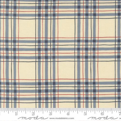 America 250 Years Patriotic Plaid Checks and Plaids Parchment Blue - 56183 26 - Moda - Nebraska Quilt Company - F260365