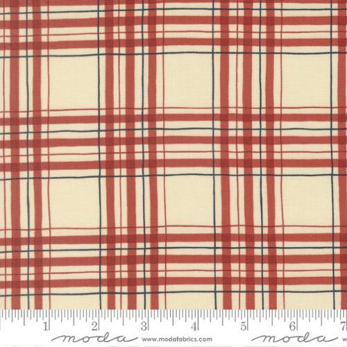 America 250 Years Patriotic Plaid Checks and Plaids Parchment Red - 56183 11 - Moda - Nebraska Quilt Company - F260363