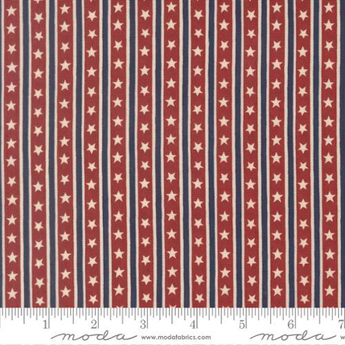 America 250 Years Starts In Stripes Stripes Brave Crimson - 56184 22 - Moda - Nebraska Quilt Company - F260366