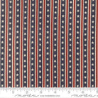 America 250 Years Starts In Stripes Stripes Loyalty Blue - 56184 24 - Moda - Nebraska Quilt Company - F260367