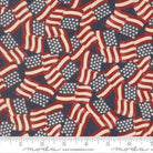 America 250 Years Waving Flags Americana Loyalty Blue - 56180 14 - Moda - Nebraska Quilt Company - F260351