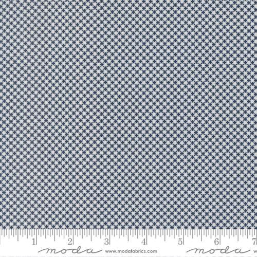 American Gatherings III Cross Stitch Blenders Cloud Nautical Blue - 49328 24 - Moda Fabrics - Nebraska Quilt Company - F2501789