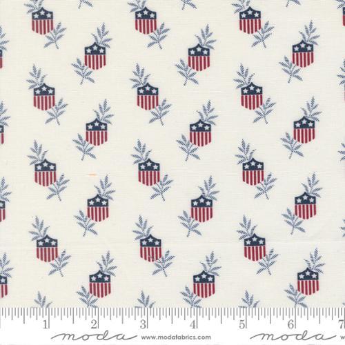 American Gatherings III Star Shield Novelty Cloud White - 49320 11 - Moda Fabrics - Nebraska Quilt Company - F2501770