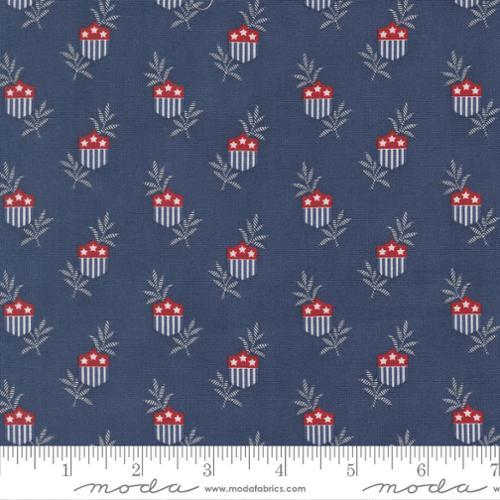 American Gatherings III Star Shield Novelty Nautical Blue - 49320 14 - Moda Fabrics - Nebraska Quilt Company - F2501772