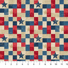American Heartland Patchwork Beige Multi - 28731 - 12 - Northcott Fabrics - Nebraska Quilt Company - F251583