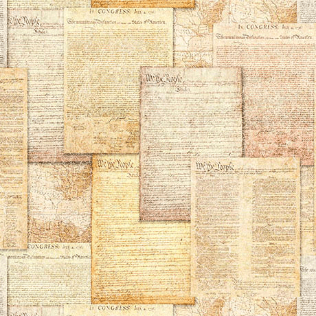 American Heritage Parchment - 2600 32304 E - QT Fabrics - Nebraska Quilt Company - F261631