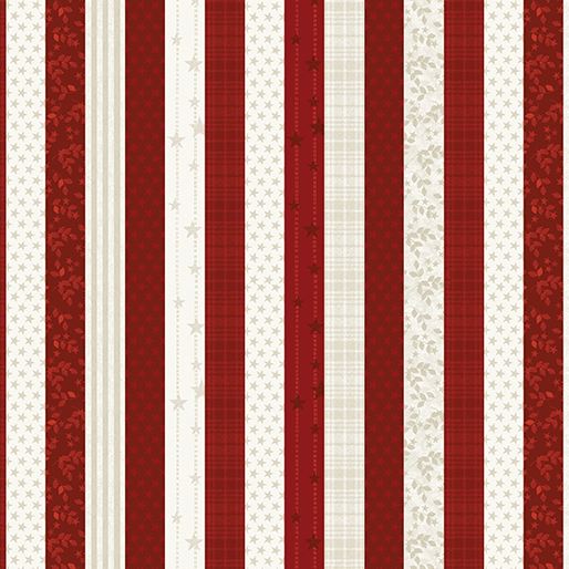 American Valor Patriotic Stripe Red - 16874-10 - Benartex - Nebraska Quilt Company - F261684