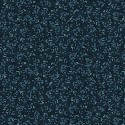 American Valor Star Vine Navy - 16877-56 - Benartex - Nebraska Quilt Company - F261692