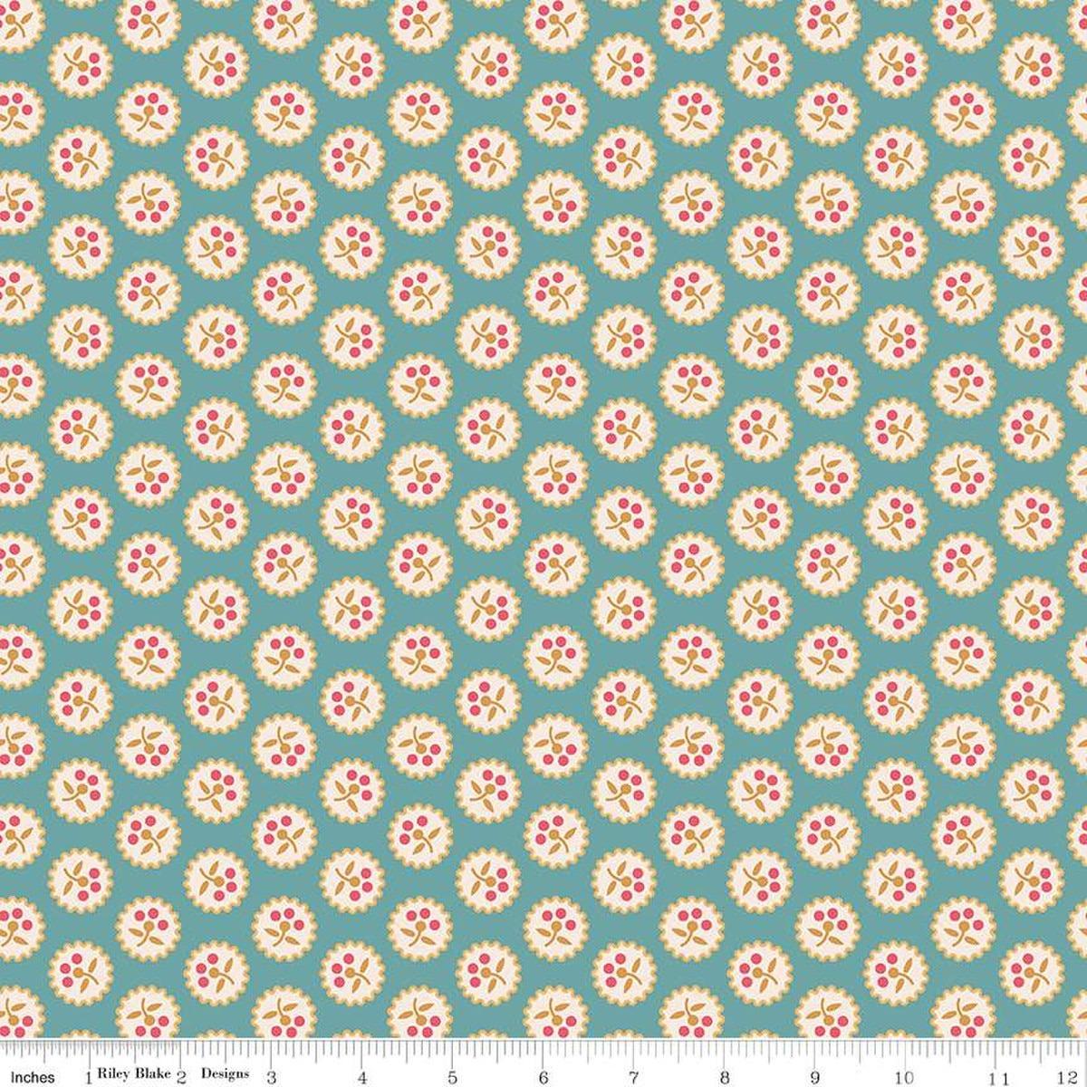 Americana Betsy Raindrop Blue - C16082 - RAINDROP - Riley Blake Designs - Nebraska Quilt Company - F250960
