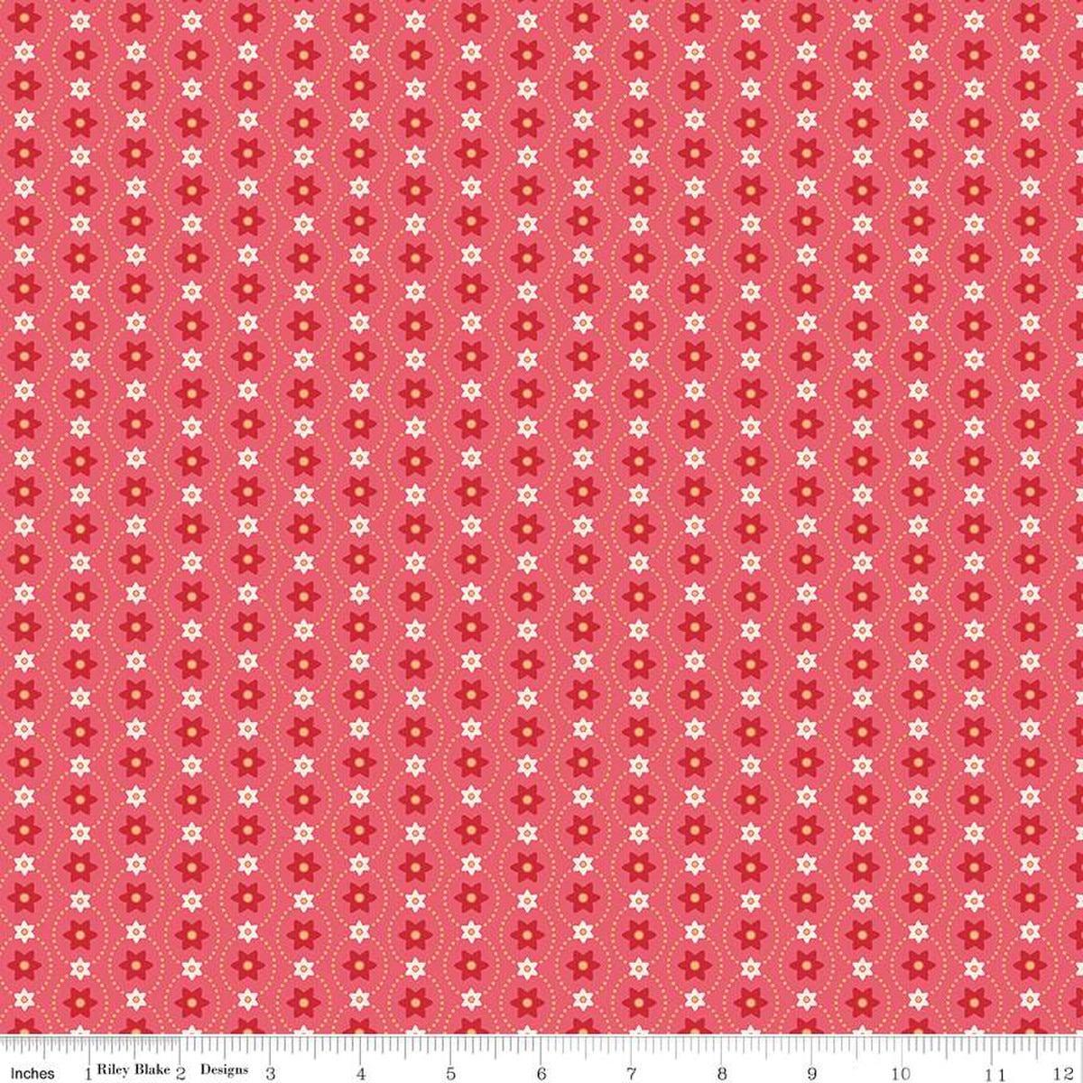 Americana Eleanor Tea Rose Pink - C16088 - TEAROSE - Riley Blake Designs - Nebraska Quilt Company - F250976