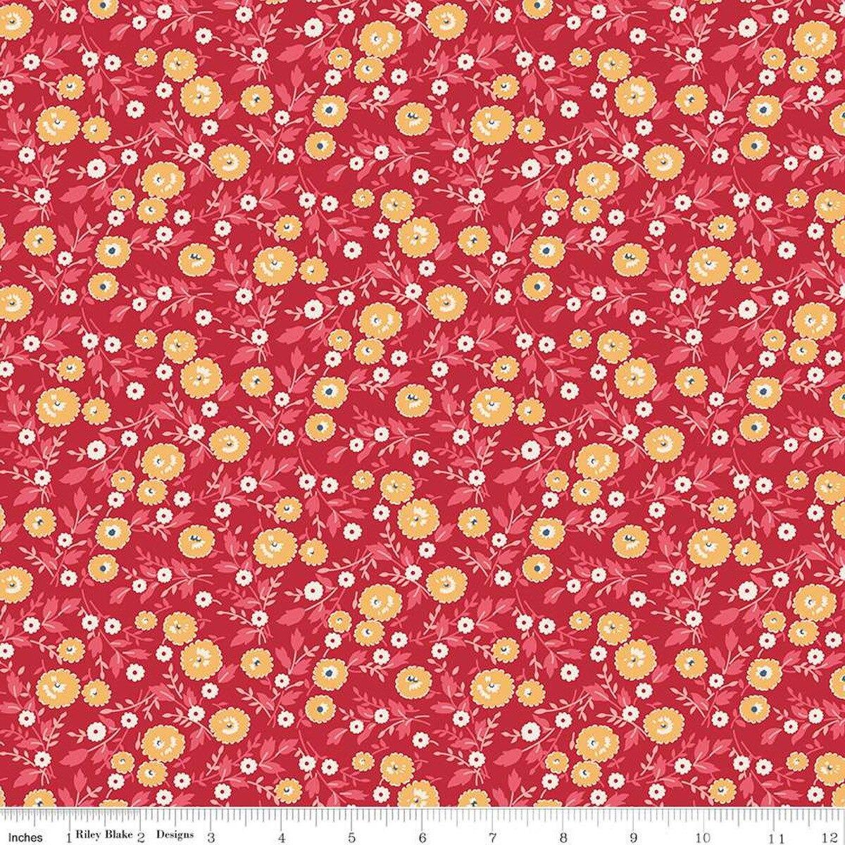 Americana Freedom Berry Red - 1 Yard Cut - Verified! - C16089 - BERRY - Riley Blake Designs - Nebraska Quilt Company - F250945