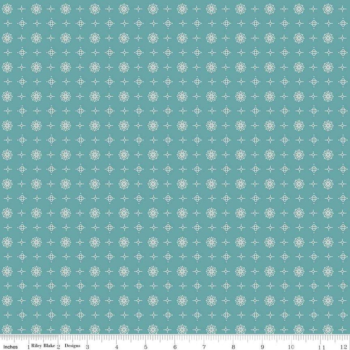 Americana Lincoln Raindrop Blue - C16084 - RAINDROP - Riley Blake Designs - Nebraska Quilt Company - F250955