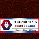 Anchors Away 5" Squares Multi 42 Pieces - Nebraska Quilt Company - PC260447