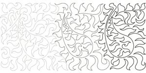 Arabica 11.5" Pantograph - RD308 - Golden Threads - Nebraska Quilt Company - N14024