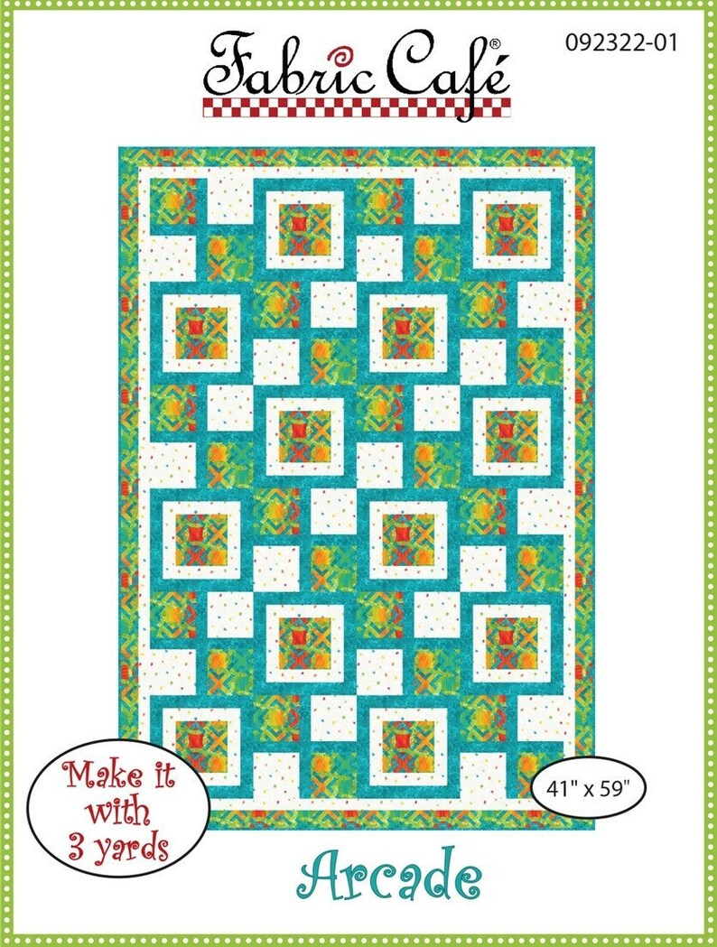 Arcade 3 - Yard Quilt Pattern - Nebraska Quilt Company - PUB08103