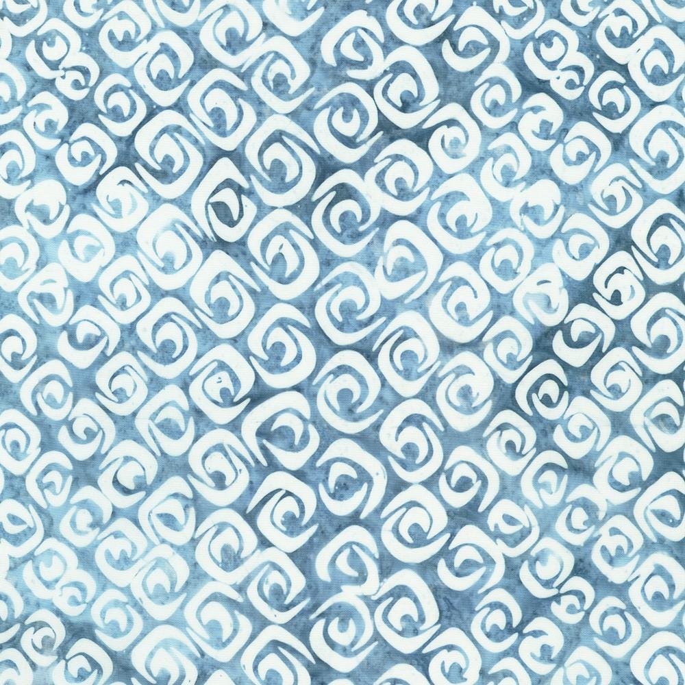 Artisan Batiks: Kasuri Packed Crescents Denim - AMD - 23484 - 67 - Robert Kaufman - Nebraska Quilt Company - F260279