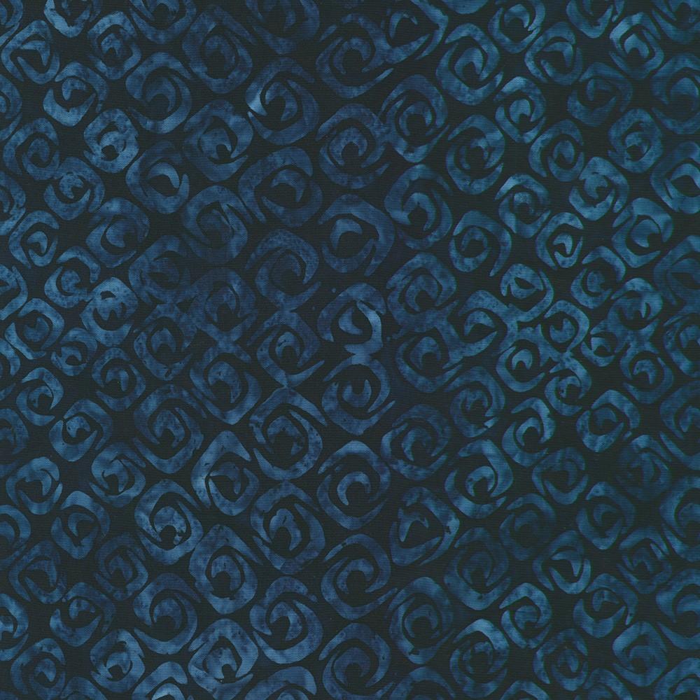 Artisan Batiks: Kasuri Packed Crescents Navy - AMD - 23484 - 9 - Robert Kaufman - Nebraska Quilt Company - F260277