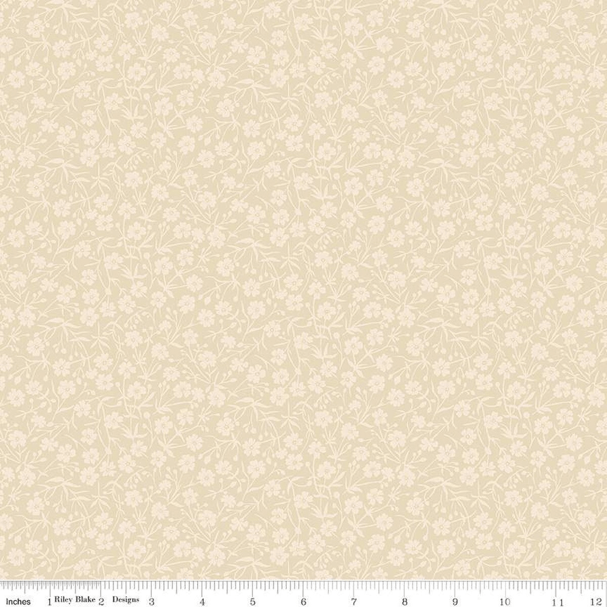 August Meadow Magnolia Tan - 01666890A - Riley Blake Designs - Nebraska Quilt Company - F261529