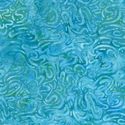 Aurora Dots and Doodles Teal Parakeet Blue - 612506970 - Island Batik - Nebraska Quilt Company - F2501848