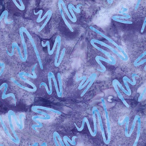 Aurora Squiggle Purple Lotus - 612502450 - Island Batik - Nebraska Quilt Company - F2501855