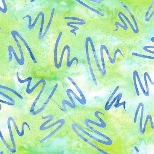 Aurora Squiggle Teal Chameleon Green - 612502965 - Island Batik - Nebraska Quilt Company - F2501842