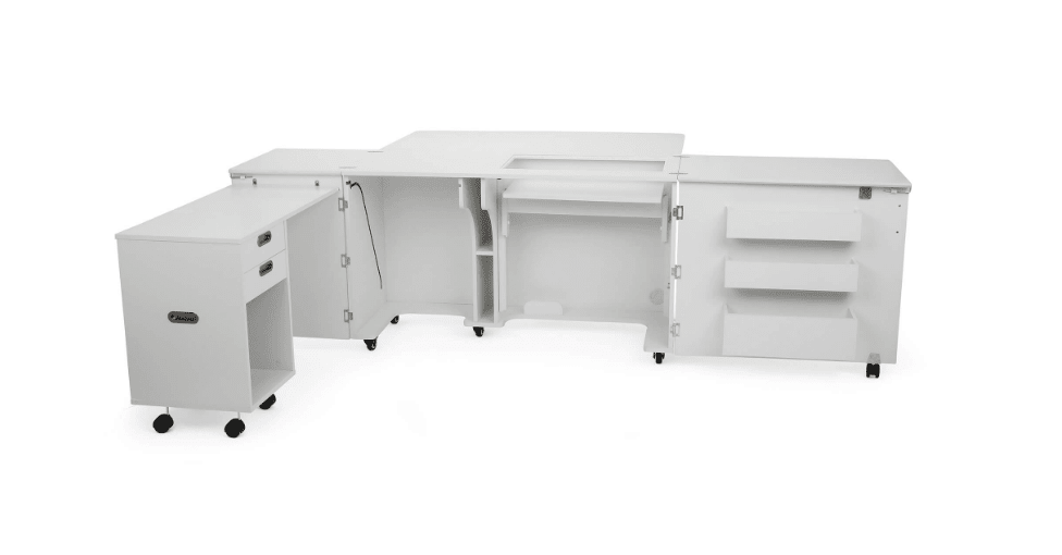 Aussie Sewing Cabinet Ash White - Nebraska Quilt Company - SCK8611