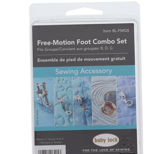 Baby Lock Free Motion Quilting Presser Feet Set of 4 - Nebraska Quilt Company - ABL-FMQS