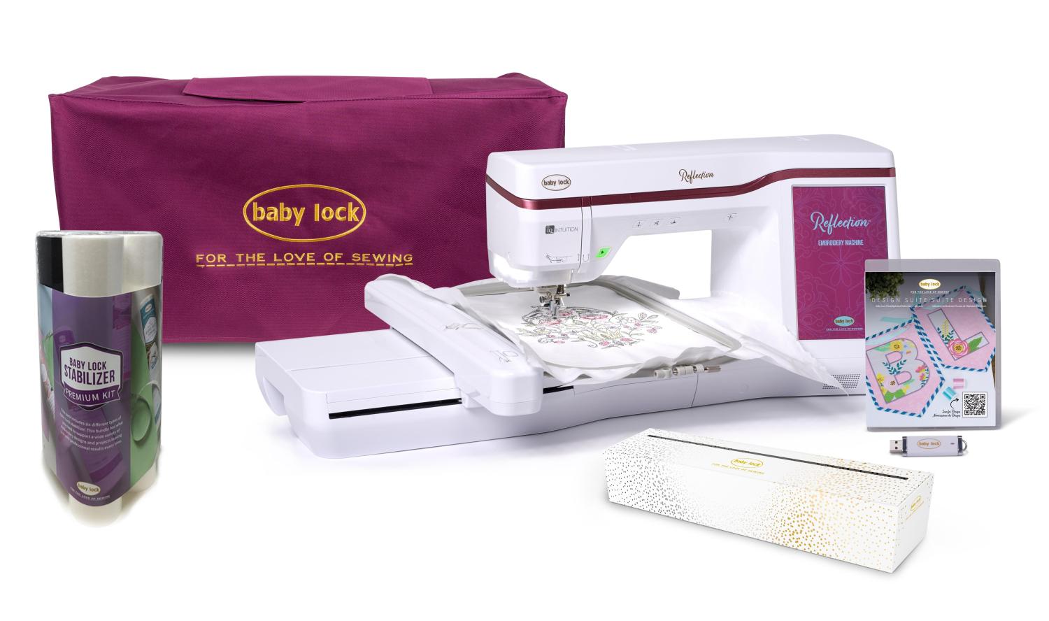Baby Lock Reflection Embroidery Bundle - Nebraska Quilt Company - ABLRT-BUNDLE