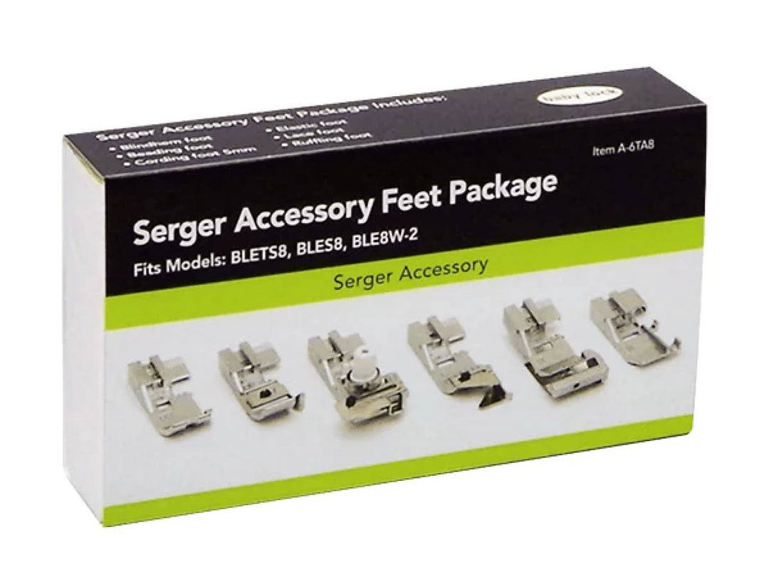 Baby Lock Serger Accessory Feet Package - Nebraska Quilt Company - ABLE8W-FEET