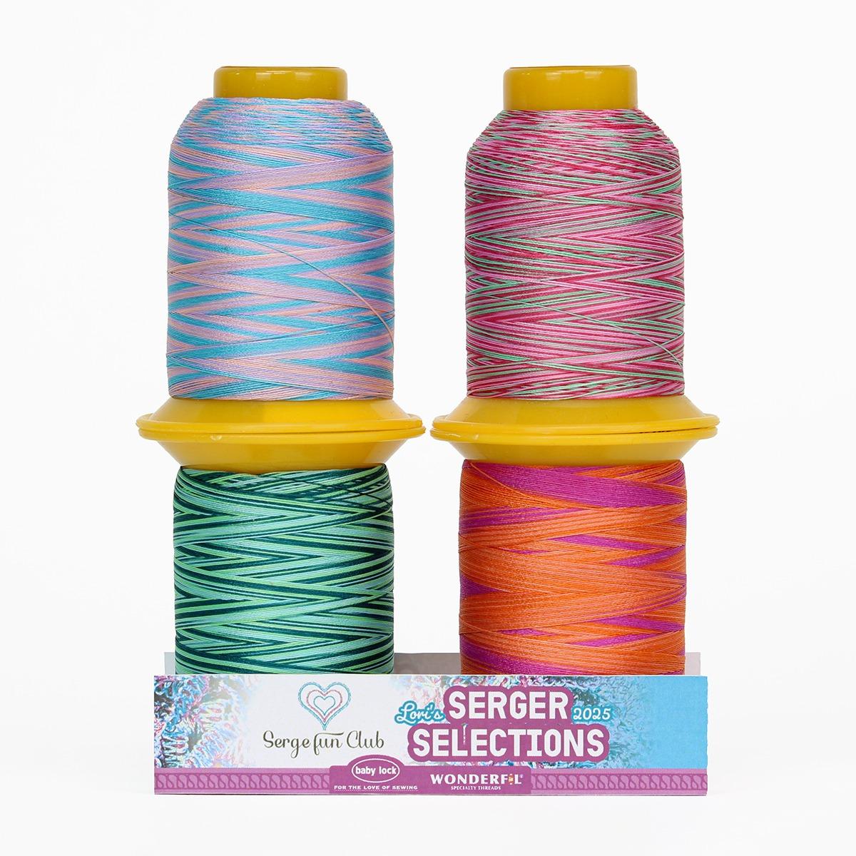 Baby Lock Wonderfil SoftLoc Thread Set PunchBowl Blends - Nebraska Quilt Company - ABL-SERGEFUN-08