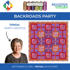 Backroads Six-Pack Party - September 12 2026, 9 AM - 4 PM, Virtual - Nebraska Quilt Company - EVE261171