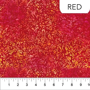 Banyan BFFs Red - 81600 - 24 - Banyan Batiks - Nebraska Quilt Company - F84742