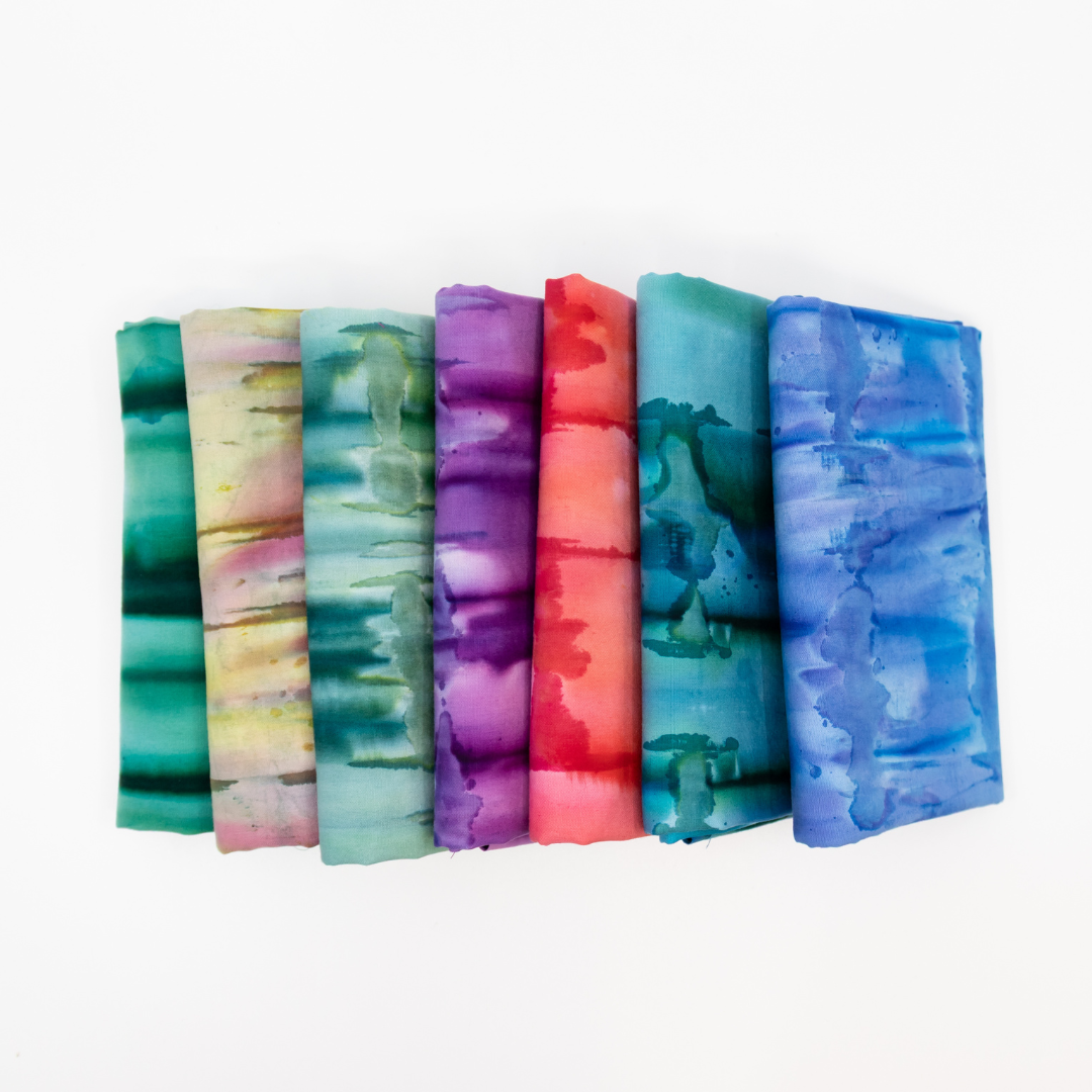 Banyan Color Me Batiks Half Yard Bundle Multi 7 Pieces - Nebraska Quilt Company - Banyan Color Me Batiks Half Yard Bundle Multi 7 Pieces