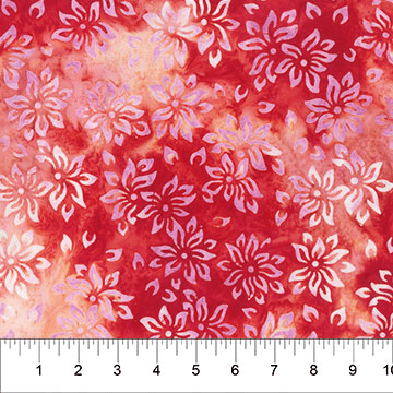 Banyan Rock Candy Edible Floral Lipstick Red - 83114 - 24 - Banyan Batiks - Nebraska Quilt Company - F07599
