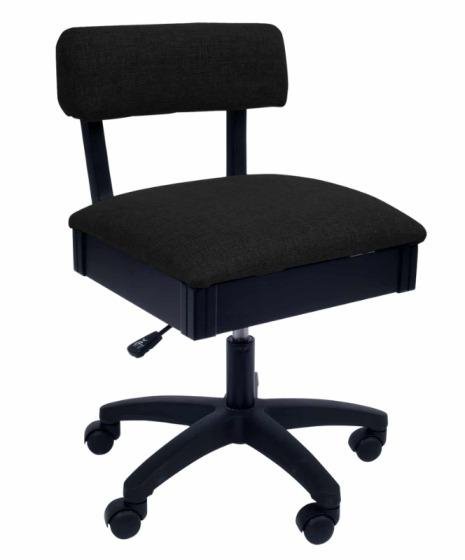Baroness Black Hydraulic Sewing Chair - Nebraska Quilt Company - SCCH8170