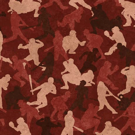 Bases Loaded Baseball Camo Brick - 30350 - M - QT Fabrics - Nebraska Quilt Company - F09042