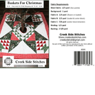 Baskets for Christmas Quilt Pattern - Nebraska Quilt Company - PUB260344